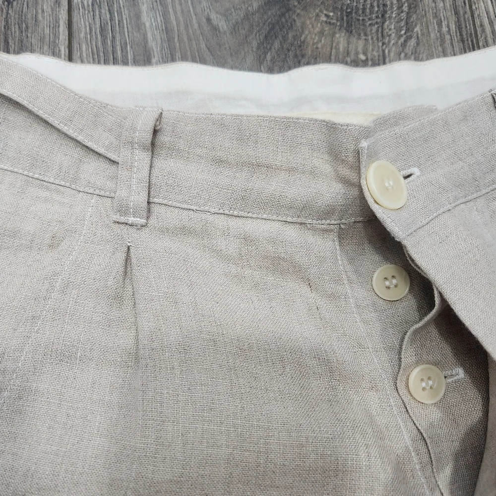 CP Shades Linen Cotton Blend High Waist Shorts size XS